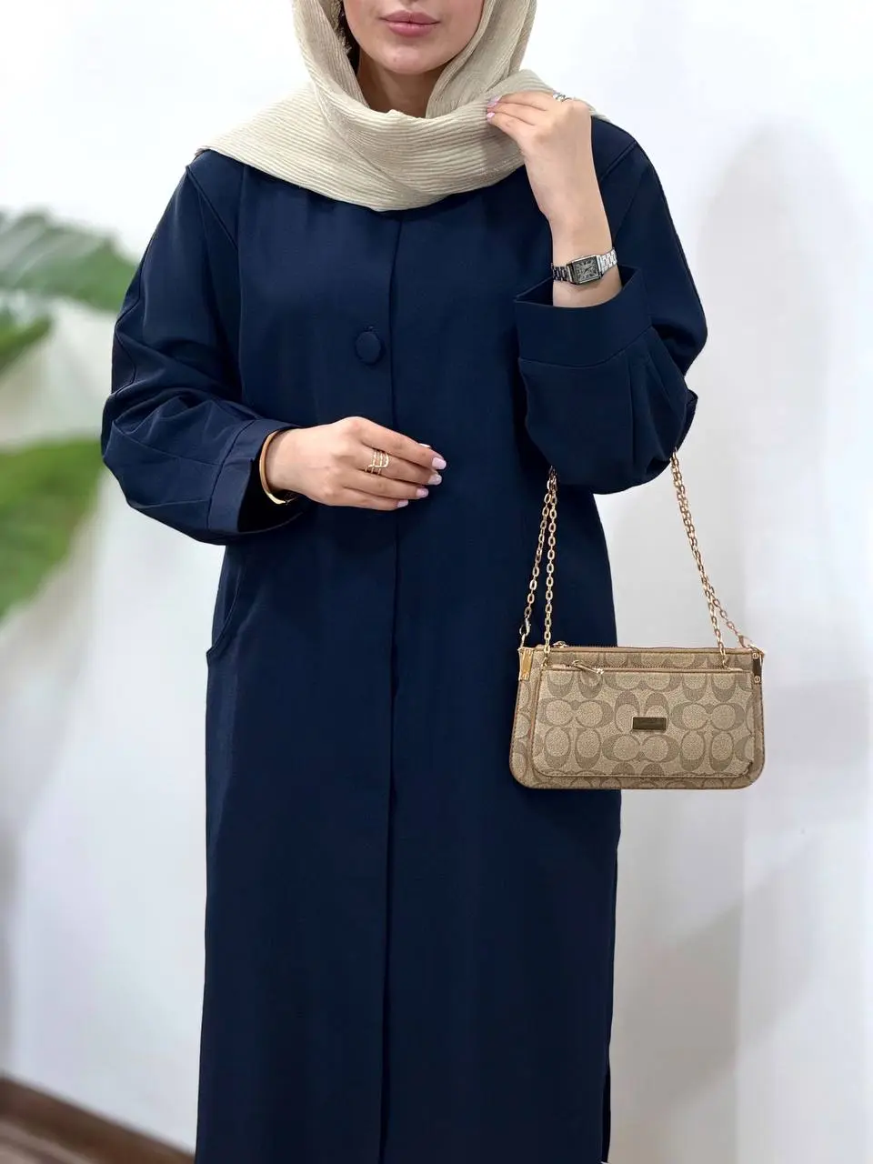 مانتو بلند مغزی دوزی آیسو حور